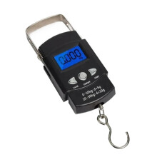 Digital Luggage Scale 50kg with LCD Display and Measuring Tape, Precision Hanging Travel Scale