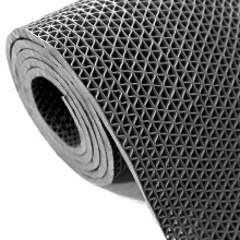 Commercial Non Slip Floor Mat 3x10 Gray Waterproof Heavy Duty SShaped Rubber Drainage Mat for Pool and Bathroom