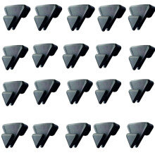 20 Hook Closet Organizer Black Modular Hanging Storage System Space Saving Drying Rack