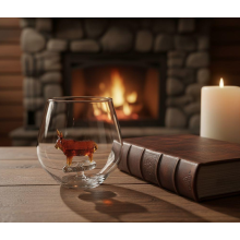 Scottish Highland Cow In A Whisky Glass