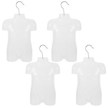 4 Piece Full Body Mannequin Set for Clothes Display, Durable and Easy Garment Dressing