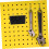 4Pcs Pegboard Organizer Bins with Hooks for Garage and Workshop, Durable Plastic Storage Boxes 5