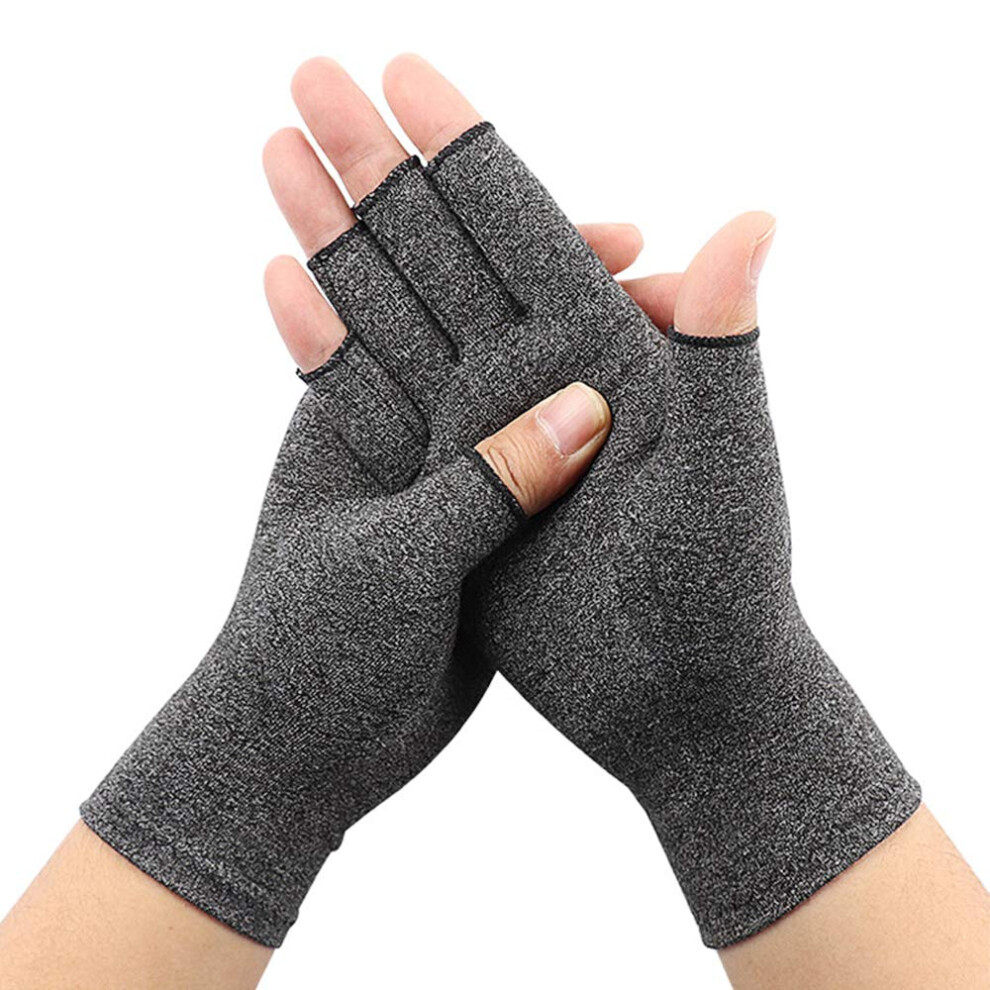 Compression Fingerless Gloves for Arthritis Pain Relief and Hand Support (1 Pair)