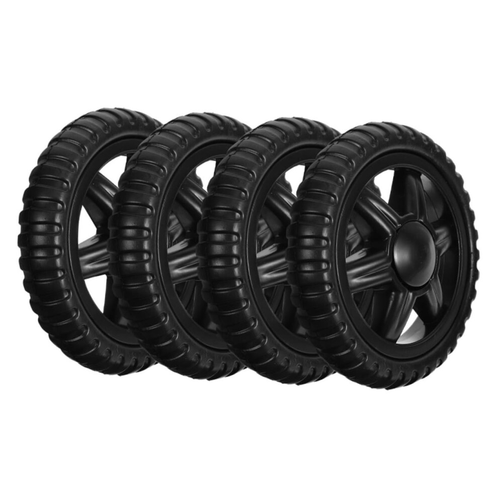 4 Pack Shopping Cart Replacement Wheels, Durable Swivel Casters For Grocery Cart, Smooth Rolling, Easy Install 9092120359466