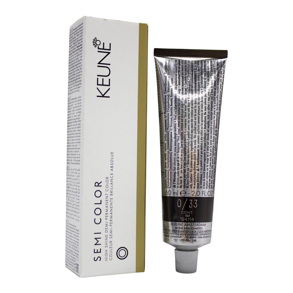 Keune Gold Semi Color 0/33 Demi-Permanent Color 2 Oz