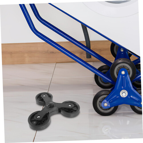 2 Pack Triangle Shopping Cart Replacement Wheels with Smooth Rolling and Durable Heavy Duty Casters for Trolley 2