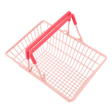 Farmhouse Wire Storage Basket with Handle, Rustic Metal Organizer for Kitchen Bathroom and Home Decor