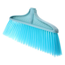 Heavy Duty Plastic Broom Head Replacement for Indoor and Outdoor Cleaning, Quick Swap and Hands Hair Removal