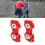 2 Set Walker Cane Holder: 360 Rotation Red/White 1
