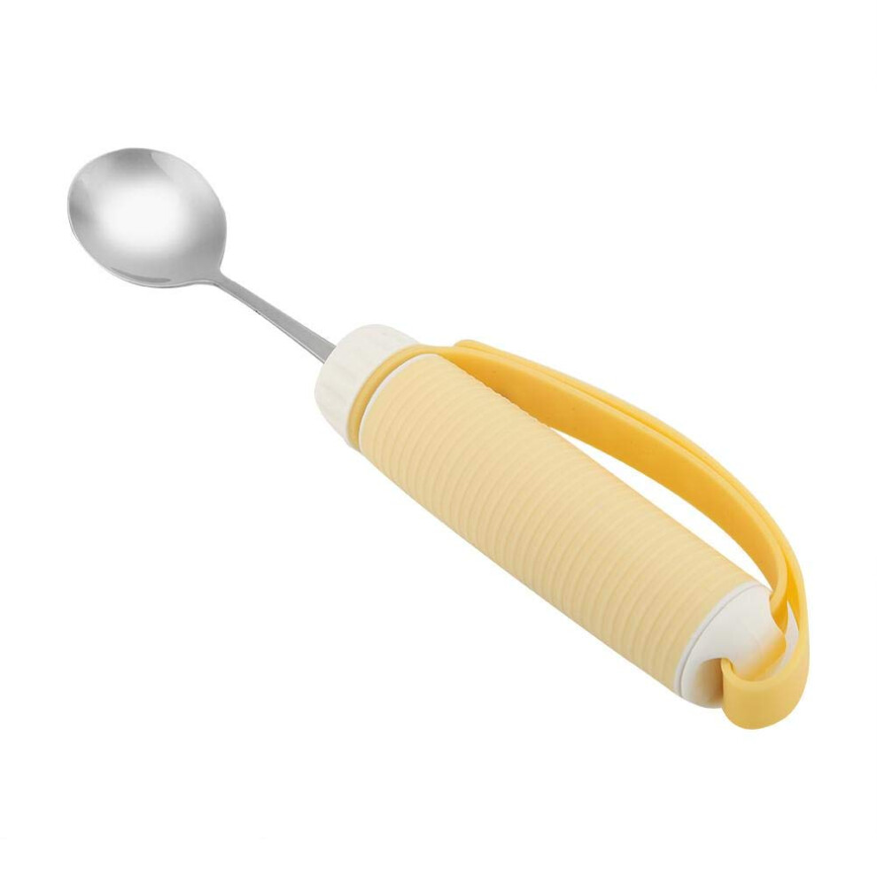 Adaptive Eating Utensil 360 Rotating Spoon for Disabled and Elderly with Adjustable Silicone Strap