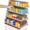 Acrylic Wall Mounted Cigarette Display Rack with 45 Viewing, Clear Visibility, 25 Tier Retail Shelf 1