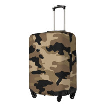 Camouflage Elastic Luggage Cover 1821 Inch Suitcase Protector with Hidden Zippers and ScratchResistant Design