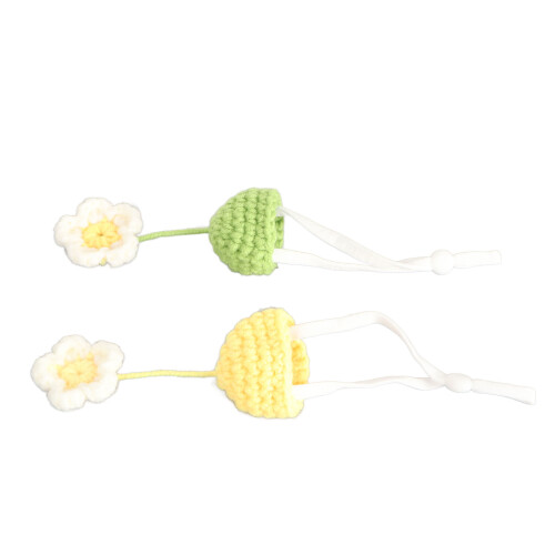 2Pcs Hamster Hat with Adjustable Strap 4x3.2cm 2