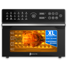 Bridge Pro 30L Air Fryer Oven 1800W, 20-in-1 Dual Cook, Rotisserie, XL Family Size, Roast, Bake, Reheat, Dehydrate, Digital Touch, Fast Cooking