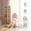 Libreria girevole per bambini, bianca, design a orecchie di coniglio 3