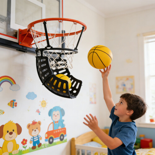 Adjustable Basketball Rebounder Features 360 Spin To Simulate 1