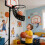 Adjustable Basketball Rebounder Features 360 Spin To Simulate 5