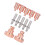 KP2845 8 Nozzles & Electrodes Set, 80A Brass/Copper 1