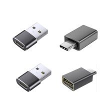 4er-Pack USB auf Typ-C 3.2 Adapter Set: 2 USB auf Typ-C & 2 Typ-C auf USB Adapter