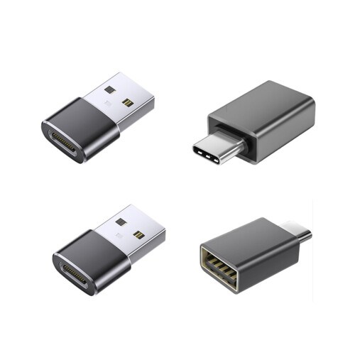 4er-Pack USB auf Typ-C 3.2 Adapter Set: 2 USB auf Typ-C & 2 Typ-C auf USB Adapter