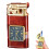 Butane Torch Lighter Windproof Dual Flame Refillable Dragon Grip with Visible Fuel Window Red 1