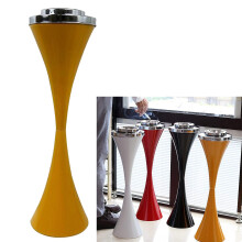 Outdoor Wall Ashtray with Windproof Lid, Durable Iron Commercial Smoking Receptacle for Patio Garden