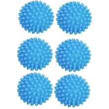 Reusable Dryer Balls for Laundry 6 Pack – Fast Drying Efficiency, Chemical Softening, AntiWrinkle Eco Set