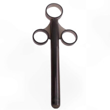 (Black Through) Personal Lubricant Applicator Syringes for Intimate Use Men Women Couples Friendly Vaginal Anal Launcher Tool