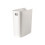 Small Trash Can White Plastic Wastebasket for Bathroom Bedroom Office Kitchen Compact SpaceSaving Design 2