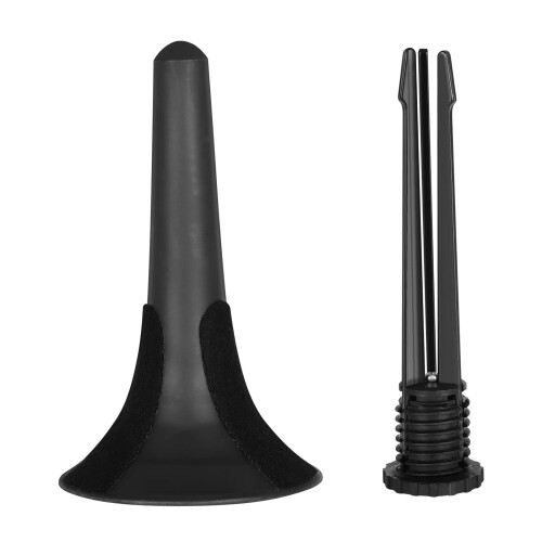 Trumpet Stand with Stable ThreeLeg Support, Felt Pad Protection, Foldable Black Holder for Stage 2