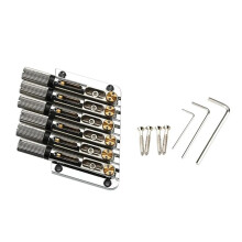 6 String Headless Guitar Bridge and Saddle Kit with Stable Tuning System and Precision Intonation Adjustment