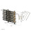 6 String Headless Guitar Bridge and Saddle Kit with Stable Tuning System and Precision Intonation Adjustment 2