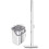 Flat Mop and Bucket Set with Hands Wringing, Dual Scraper, Reusable Microfiber Pad, 130cm Handle 2