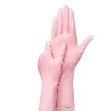 30 Pcs Pink Dishwashing Gloves Ambidextrous Universal Fit Soft Rubber Comfort Grip for Kitchen Cleaning