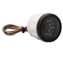 52MM Boat Trim Gauge DC9-32V UP-DN Black Dial