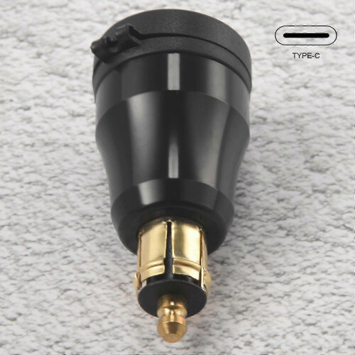 Γρήγορος φορτιστής μοτοσικλέτας USB Type-C, αδιάβροχος, τροφοδοτικό 12V/24V QC3.0 με βύ 1