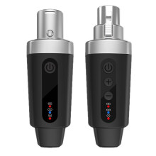 1 XLR adapter system, wireless microphone transmitter and receiver, suitable for dynamic microphones, guitars, audio mixers, and PA systems.