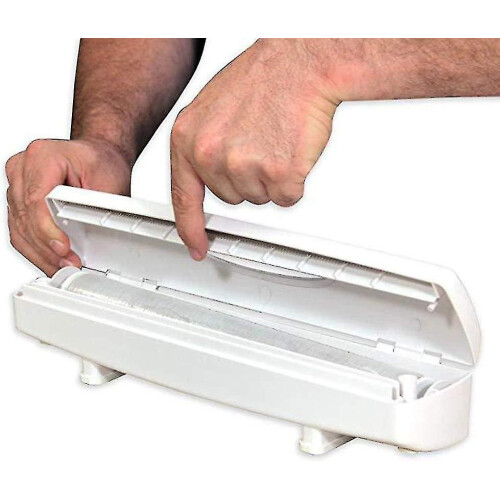 Spender für Frischhaltefolie oder Aluminiumfolie, weiß, Kunststoff, 30 cm