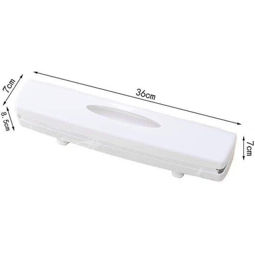 Spender für Frischhaltefolie oder Aluminiumfolie, weiß, Kunststoff, 30 cm 1