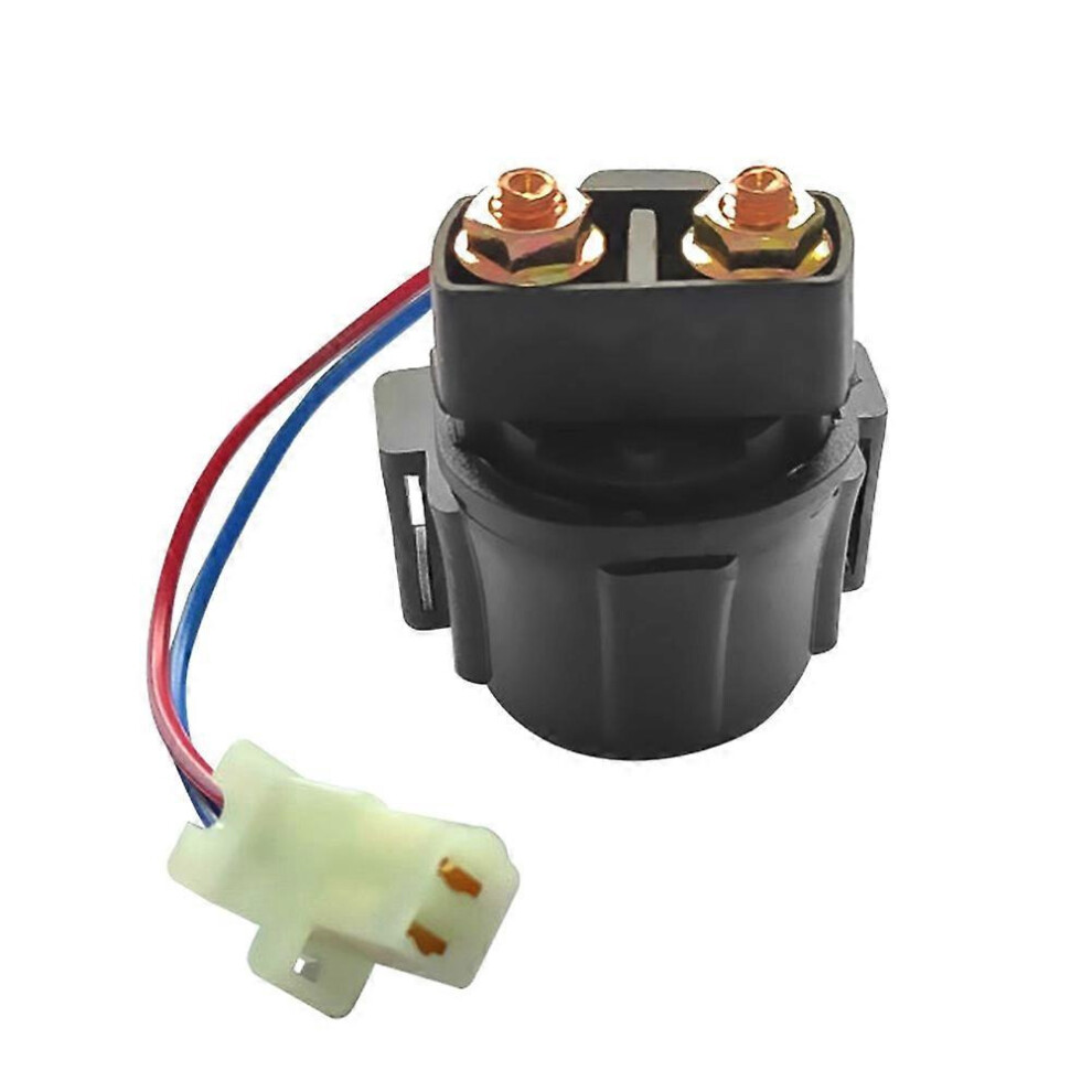 Starter Relay Solenoid Compatible With Yamaha Big Bear 350 Yfm350fw 4X4 1987-1999 Atv Black 9172356456624