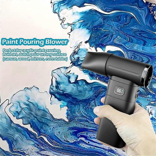Wireless Air Blower Compatible With Acrylic Pouring and Paint Art Projects 2