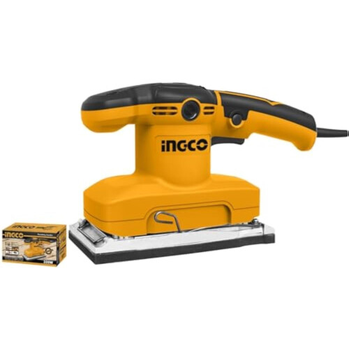 Ingco FS3208 – Levigatrice Orbitale 320w Base Alluminio + 5 Fogli