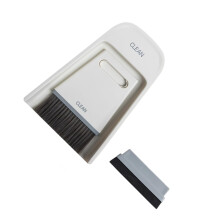 Mini Broom and Dustpan Set with Soft Bristle Sweep, Compact 3 in 1 Desktop Cleaning Brush for Home Office