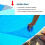 Solar Pool Cover for Rectangular Pool 3.5x6m PE Bubble Thermal Blanket Rainproof Heat Retention Design 4