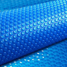 Heavy Duty Blue Swimming Pool Cover 7x8m, 19‑Mil Polyethylene Heat Retaining Solar Pool Blanket for Winter and Summer