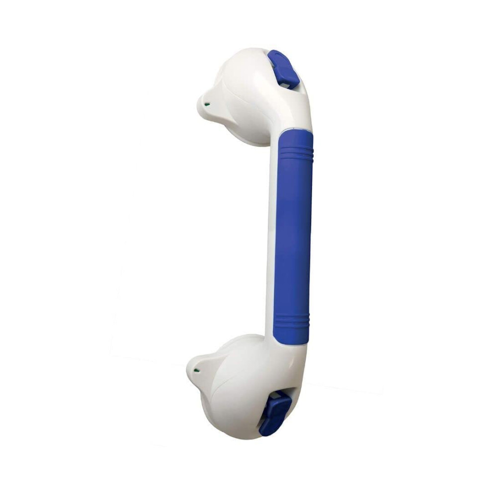 Shower Grab Bar 16.25 Inch with Colorcoded Safety Indicator and Ergonomic Nonslip Grip for Elderly