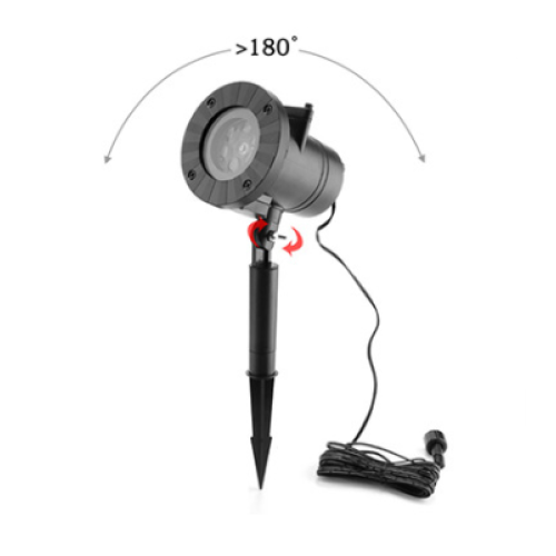Ground Insert Projection Light Plug In Garden Decoration Home Use for Pathway Lawn UK Plug 2