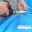 Rectangular Solar Pool Cover 4x7m Blue Bubble Thermal Blanket for Inground and Above Ground Pools 5