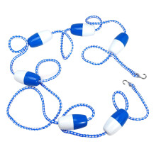 16ft Pool Safety Rope with Floats and Stainless Hooks, Swimming Pool Lane Divider for Indoor Outdoor Use