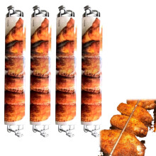 BBQ Chicken Wing Rack Set Stainless Steel Grill Wing Holder 4PCS Nonstick Even Heat Cooking